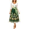 Vhersily Vestito Tirolese Donna Oktoberfest Costume Bavarese per Feste di Carnevale Abito Tradizionale Dirndl per Oktoberfest Birra Festival Costume da Donna Vestito Carnevale