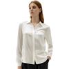LILYSILK Donna Charmeuse Blusa in seta a maniche lunghe camicia della parte superiore 100% Pure 22 Momme Seta