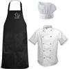 fratelliditalia.org Completo Cuoco Divisa Scuola Alberghiera Personalizzabile Kit Divisa per Cucina con Grembiule Cappello e Giacca Estiva