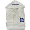 Alfionapoli Accappatoio Uomo SSC Napoli Prodotto Ufficiale in Spugna di Cotone