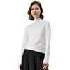 LilySilk Maglione da donna, 100% lana merino, a collo alto, basic, per autunno e inverno