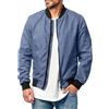 Oanviso Giacche da Uomo Bomber Jacket Casuale Cappotti Leggera Giacca Outdoor Giubbotto Sportiva Giubbino Bomber con Tasche Maniche Lunghe Slim Fit Giacca Classico Primavera Autunno