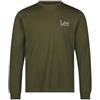 Lee - T Shirt Uomo - vestibilità Regular - LS Med Woblly Olive Night