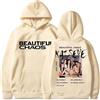 Generisch Mengmiao - Felpa con cappuccio da donna e uomo, stile K-Katseye Y2K, stile K-Pop, retrò, streetwear, unisex