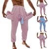 Eauptffy Pantaloni Pigiama in Pile Uomo, Pantaloni Pigiama Natale Uomo Divertente Elefante novità Caldo da Notte Sleepwear In flanella Regalo Umoristico a Tema Animale Indumenti da Notte Termici Loungewear