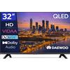 DAEWOO Smart TV QLED da 32 pollici 32VB56HQ FHD VIDAA