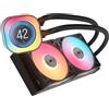 Raffreddamento a liquido AIO per CPU ICUE-LINK TITAN 240 RX-RGB-LCD 2X120MM
