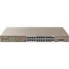 IP-COM Switch PoE Gigabit non gestito a 24 porte e 2 SFP G1126P 410W