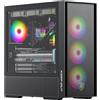 KEEP OUT Case gaming mini tower con vetro temperato XC-805-MESH MICRO-ATX-ARGB