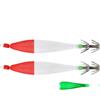 Drawup Deep Water Squid Lure 10cm 5g Glow Tail | Anello girevole a 360°, luce notturna a coda luminosa, punta a gancio, schiuma e acciaio, confezione da 2 pezzi