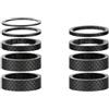 EcoLivzen 3K Carbon Headset Spacer 28.6mm Nero Opaco | Tessuto 3K ad alta resistenza, design ultraleggero, finitura nera opaca, adatta per tubi sterzo da 28,6 mm