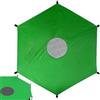 Chewtoyo Copertura parasole per trampolino esagonale da 1,5 a 1,8 m, in tessuto Oxford, con rete centrale traspirante, tettoia parasole per trampolino esterno, adatta per modelli a 6 poli e accessori da