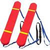Generic Tubo di salvataggio professionale per bagnini, altamente visibile e impermeabile, boa di sicurezza per nuoto in acque libere, salvataggio di emergenza e allenamento di nuoto (arancione/rosso)