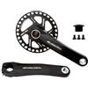 QUYCOIU Pedivelle Bici 110/127/140/150/155/160Mm Guarniture Braccio Della Pedivella | 28/30/32/34/36TCorona Rotonda Narrow Wide Protezione Corona 8-12S Per Bici Pieghevoli/MTB/bici Ragazzi