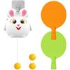 Generico Door Pong per bambini | Allenatore di portatile | Set da pong regolabile montato sulla porta con 2 racchette e 3 palline per la pratica scolastica e ricreativa