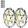 KNCHVBGAU Disco Freno Bici Bicyle YOD4 Blocco Centrale a 6 Fori Freni a Disco MTB da Strada rotori Freno Bicicletta 160 mm 180 mm 203 mm 1,95 mm Biciclette Tamburo Freno Posteriore Freno
