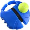 Jazuaiao Istruttore portatile di tennis, singola attrezzatura di pratica | Set di rimbalzo professionale da tennis con corda elastica per adulti, bambini, principianti, allenamento indoor