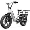 Aeexyz TST K008 - Bicicletta elettrica da 20, 250 W, batteria 720 Wh | Telaio in acciaio, batteria sostitutiva da 48 V/15 Ah, cambio Shimano a 7 marce, freni a disco idraulici e forcella