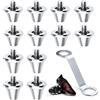 Aoktionyxus 12 tacchetti a vite compatibili con scarpe da calcio Nike, tacchetti di ricambio per scarpe da calcio Nike, tacchetti con chiave per scarpe da calcio, 2 misure, 11 mm, 13 mm