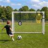 BTZHRI Porta da calcio per bambini, 3,7 x 1,8 m, 2,4 x 1,8 m, 1,8 x 1,2 m | Telaio in acciaio, per bambini dai 4 ai 15 anni, per allenamento e giornata di gioco, 2 bersagli angolari