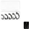 HAYGEM Set 50 Pezzi 5 Misure Ami da Pesca | Robusto & Resistente, Ardiglione Affilato, Scatola a Scomparti, Ami Pesca per Innesco Vermi & Esche