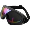 AHTCPO Tattico Occhiali Grande Set, Moto Visiera Protezione, Lenti Sicura Kit | Occhiali Tattici Militari, Visiera Vento Polvere, Cinghia Elastica Regolabile per Airsoft Paintball CS Occhi.