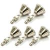 Qusinfc Rod Bells - Set di 5 clip di allarme, controllo multi linea | Avviso punta canna, clip a molla per uso a terra, allarme pesca notturna e trasporto attrezzatura