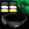 aqxreight Occhiali Militari UV400 Occhiali da Sole Polarizzati 4 Lenti Ciclismo Caccia All'aperto