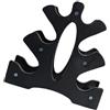 Kichvoe Tre strati Dumbbell Storage Rack Stand per Palestra PP Nero | Design verticale ad albero, stabilità antiscivolo, protegge il pavimento da ammaccature, per pesi in gomma vinilica