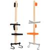 Jotekonoby Portabici verticale a parete per ingranaggi in legno di noce americano | Solido per asta in legno di noce americano, supporti in nylon stampato 3D, può contenere casco, scarpe, occhiali da sole