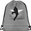 Generic Sacca Coulisse Cat Black Sacca sportiva yoga 36x42cm | Sport String Zaino poliestere Borse da Palestra per sport Regalo Best Friends
