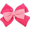 Floweringbeter Elegante casco Bow Decor per i caschi sportivi da neve | Rosa e bianco per combinazione, si adatta alla maggior parte dei caschi, facile da pulire, leggero, aggiunge personalità