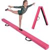 KOMFOTTEU Barra di equilibrio pieghevole da 210 cm, trave di equilibrio portatile con maniglie per il trasporto, barra da ginnastica artistica per bambini, carico di 70 kg