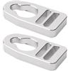 Jazuaiao 2 cinghie di fissaggio leggere con fibbia, sedile in alluminio per | Cinghie di fissaggio leggere fibbia clip per accessori kayak, ricambio in alluminio, facile da usare