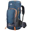 Drawup Zaino da trekking in nylon impermeabile da 65 litri (blu scuro) | Nylon resistente all'acqua, tessuto resistente all'abrasione, include parapioggia, ideale per trekking e campeggio con tempo