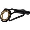 BEAZOOM Kit di riparazione per canna da pesca, anello di punta con inserto in | Telaio in acciaio inox, resistente, portatile, accessorio da pesca per la manutenzione della canna, nero