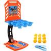 Qianly Gioco di Lancio Lanciatore Compatto Set da Basket 2 in 1 con Palline Portatile Giocattolo per Famiglie, Intrattenimento Familiare