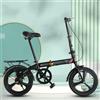QKBMFK Bicicletta Pieghevole Da 16 Pollici, Mini Bici Da Città Ultraleggera, Portata Massima 150 Kg, Facile Da Piegare In 10 Secondi Il Telaio È Realizzato In Acciaio Al Carbonio Rinforzato
