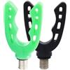 BEAZOOM Supporto per canna da pesca, testa luminescente, per pesca alla carpa, in | Supporto per canna da pesca in metallo con filettatura M3/8, nero