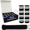 G-Lueck Set da 50 Tennis Premium Overgrip Power Touch - Presa elevata, lunga durata - 0,60 mm di spessore | Fascia per impugnatura per padel, squash, racchette da badminton | antiscivolo