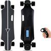 eQianyuan Longboard Elettrico per Adulti 15km | Skateboard, Autonomia di 8/15 km, Portata di 150 kg, Tavola in Acero a 8 Strati, Telecomando a 4 Velocità