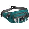 Wiserset Marsupio per uomo e donna, grande marsupio con protezione antifurto | Protezione RFID, 4 scomparti, elegante marsupio sportivo per viaggi, escursioni, passeggiate con il cane e attività