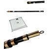 Pescasubito Palo 5Mt Bilancia da Pesca + Rete Cm90x90 Maglia 4mm + Aste Bilancino