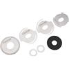 BEAZOOM Set di rondelle dentate in acciaio inox per Shimano Curado MGL | Mulinello Baitcasting Drag Clicker Kit con pastiglia freno in fibra di carbonio per modello destro