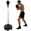 XYCHAO Sacco da boxe regolabile, 120-160 cm, con 6 ventose, colore: Nero | Schiuma + PU + acciaio, 120-160 cm, 90°, 6 ventose, 5,23 kg, nero, 4 cm, 8 cm, 50 x 21 cm, 18 x 23 cm, fulmine, piede, boxe