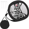 Generic Rete da golf da 86,5 cm con bersaglio, bordo nero e rete, poliestere 210D, allenamento da golf portatile, installazione rapida, include chiodi a terra