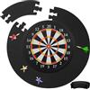 YIYAXIN Anello Protezione Freccette 45cm, Darts Catchring Surround Eva Diametro Totale 72 cm, Accessori Tabellone Raccolta Parete Bersaglio Dartboard Professionale per Proteggere Pareti Intorno (Nero)