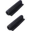 VOSAREA 2 Pezzi Cuscino per Bilanciere Imbottitura Spalla Antiscivolo Nero | Nylon, Spugna e Tessuto Oxford, Chiusura a Strappo, per Palestra e Allenamento Pesi