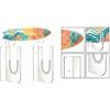ZWEquipint Invisibile per tavola da surf Rack acrilico Heavy Duty Storage invisibile | Acrilico trasparente, look invisibile, contiene tavole da surf skateboard, consente di risparmiare spazio sul pavimento