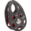 Qusinfc Puleggia per attrezzi da arrampicata | Costruzione in lega di alluminio, canale con cuscinetto a sfera, marcatura 20 KN, 12 mm
